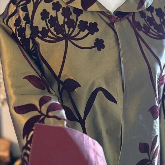 NWOT Grace Chuang Elegant Floral Embroidered Jacket. Size Small. - Picture 4 of 6